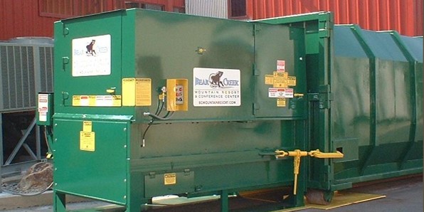 Recycling Compactor with Two Door Feed